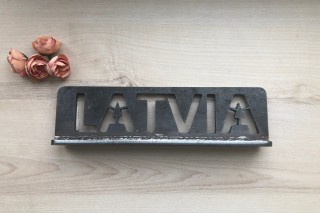 LATVIA  dekors no metāla
